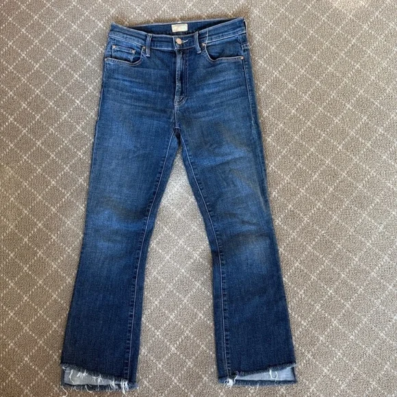 MOTHER Insider Crop Step Fray Jeans - Picture 3 of 4